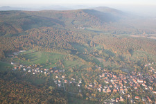 Preuschdorf im Bundesland Bas-Rhin, Frankreich aus der Luft