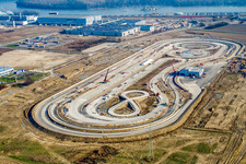 Daimler-Chrysler LKW Teststrecke in Wörth am Rhein im Bundesland Rheinland-Pfalz, Deutschland