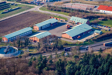 Autobahnmeisterei in Kandel im Bundesland Rheinland-Pfalz, Deutschland aus der Luft