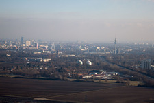 Luftbild von Ortsteil West in Ludwigshafen am Rhein im Bundesland Rheinland-Pfalz, Deutschland