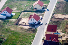 Schaidt, Neubaugebiet NO in Wörth am Rhein im Bundesland Rheinland-Pfalz, Deutschland aus der Luft betrachtet