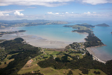 Meeres- Küste der Mcgregor Bucht in Coromandel in Waikato, Neuseeland