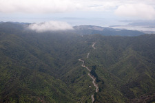 Steep road to Whitianga in Coromandel im Bundesland Waikato, Neuseeland