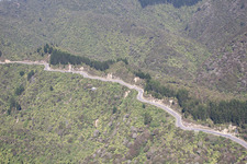 Coromandel im Bundesland Waikato, Neuseeland von oben gesehen