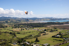 Coromandel im Bundesland Waikato, Neuseeland aus der Luft