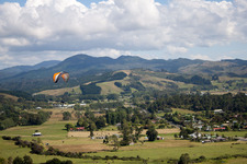 Coromandel im Bundesland Waikato, Neuseeland vom Flugzeug aus