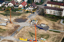 Neubaugebiet Am Höhenweg in Kandel im Bundesland Rheinland-Pfalz, Deutschland von oben