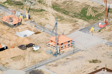 Neubaugebiet Am Höhenweg in Kandel im Bundesland Rheinland-Pfalz, Deutschland von oben gesehen
