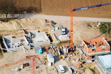 Luftaufnahme von Neubaugebiet Am Höhenweg in Kandel im Bundesland Rheinland-Pfalz, Deutschland