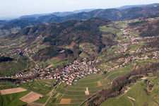Ortsteil Neusatz in Bühl im Bundesland Baden-Württemberg, Deutschland aus der Vogelperspektive
