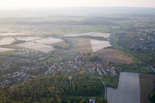 Ortsteil Hohenwettersbach in Karlsruhe im Bundesland Baden-Württemberg, Deutschland von oben gesehen