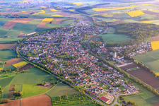 Ortsansicht aus Süden in Gondelsheim im Bundesland Baden-Württemberg, Deutschland