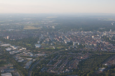 Luftbild von Karlsruhe von Süden im Ortsteil Weiherfeld-Dammerstock im Bundesland Baden-Württemberg, Deutschland