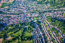 Söllingen von Südwesten in Pfinztal im Bundesland Baden-Württemberg, Deutschland