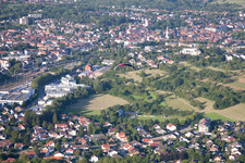 Ortsteil Rinklingen in Bretten im Bundesland Baden-Württemberg, Deutschland von oben