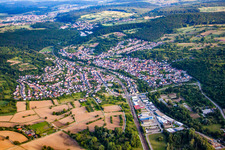 Luftaufnahme von Ortsteil Söllingen in Pfinztal im Bundesland Baden-Württemberg, Deutschland