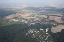 Luftbild von Ortsteil Durlach in Karlsruhe im Bundesland Baden-Württemberg, Deutschland