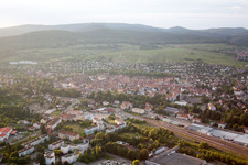 Luftbild von Wissembourg im Bundesland Bas-Rhin, Frankreich
