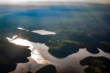 Rappbodetalsperre von Südwesten im Ortsteil Hasselfelde in Oberharz am Brocken im Bundesland Sachsen-Anhalt, Deutschland