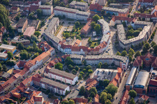 Johannesbrunnen in Halberstadt im Bundesland Sachsen-Anhalt, Deutschland