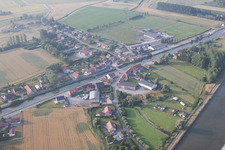 Luftbild von Looberghe im Bundesland Nord, Frankreich