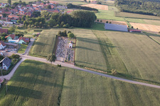 Salmbach im Bundesland Bas-Rhin, Frankreich von einer Drohne aus