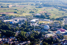 Luftbild von Freizeitzentrum - Vergnügungspark Europa-Park in Rust im Bundesland Baden-Württemberg, Deutschland
