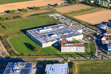 Schrägluftbild von DBK David + Baader GmbH in Rülzheim im Bundesland Rheinland-Pfalz, Deutschland