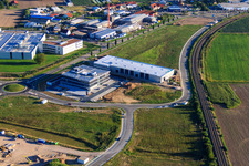 Luftaufnahme von Neubau der ITK Engineering GmbH in Rülzheim im Bundesland Rheinland-Pfalz, Deutschland