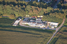 Drohnenbild von Ortsteil Leopoldshafen in Eggenstein-Leopoldshafen im Bundesland Baden-Württemberg, Deutschland