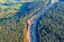Baustelle zum 6-spurigen Ausbau der A8 im Ortsteil Ersingen in Kämpfelbach im Bundesland Baden-Württemberg, Deutschland