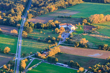 Drohnenaufname von Hotel Zeiskamer Mühle im Bundesland Rheinland-Pfalz, Deutschland