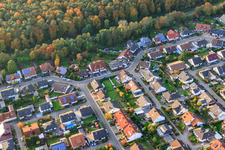 Drohnenbild von Südring in Rülzheim im Bundesland Rheinland-Pfalz, Deutschland