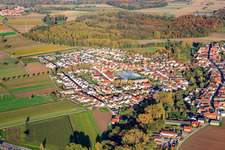 Luftaufnahme von Dorfansicht aus Westen in Kuhardt im Bundesland Rheinland-Pfalz, Deutschland