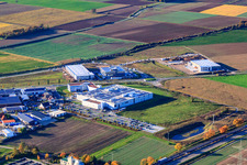 Drohnenaufname von DBK David + Baader GmbH in Rülzheim im Bundesland Rheinland-Pfalz, Deutschland