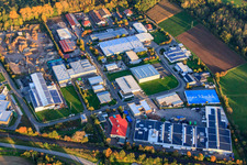 Industriegebiet Große Ahlmühle in Rohrbach im Bundesland Rheinland-Pfalz, Deutschland von oben