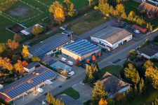 Herxheim bei Landau im Bundesland Rheinland-Pfalz, Deutschland aus der Vogelperspektive