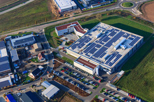 DBK David + Baader GmbH in Rülzheim im Bundesland Rheinland-Pfalz, Deutschland von oben