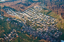 Waldprechtsweier von Südwesten in Malsch im Bundesland Baden-Württemberg, Deutschland
