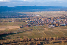 Luftbild von Landau von Westen in Landau in der Pfalz im Bundesland Rheinland-Pfalz, Deutschland