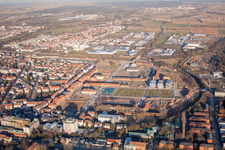Landau in der Pfalz im Bundesland Rheinland-Pfalz, Deutschland von oben