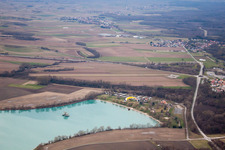 Drohnenaufname von Lauterbourg im Bundesland Bas-Rhin, Frankreich