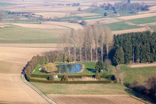 Siegen im Bundesland Bas-Rhin, Frankreich aus der Drohnenperspektive