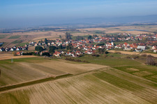 Seebach im Bundesland Bas-Rhin, Frankreich vom Flugzeug aus