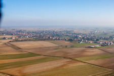 Luftbild von Seebach im Bundesland Bas-Rhin, Frankreich