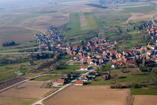 Luftbild von Hohwiller im Bundesland Bas-Rhin, Frankreich