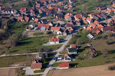 Luftaufnahme von Hohwiller im Bundesland Bas-Rhin, Frankreich