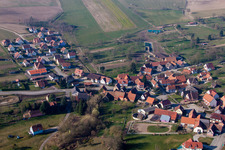Hohwiller im Bundesland Bas-Rhin, Frankreich von oben