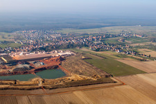Kuhlendorf im Bundesland Bas-Rhin, Frankreich aus der Luft