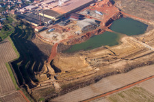 Luftbild von Niederbetschdorf im Bundesland Bas-Rhin, Frankreich